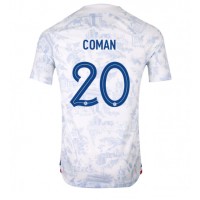 Fotballdrakt Herre Frankrike Kingsley Coman #20 Bortedrakt VM 2022 Kortermet